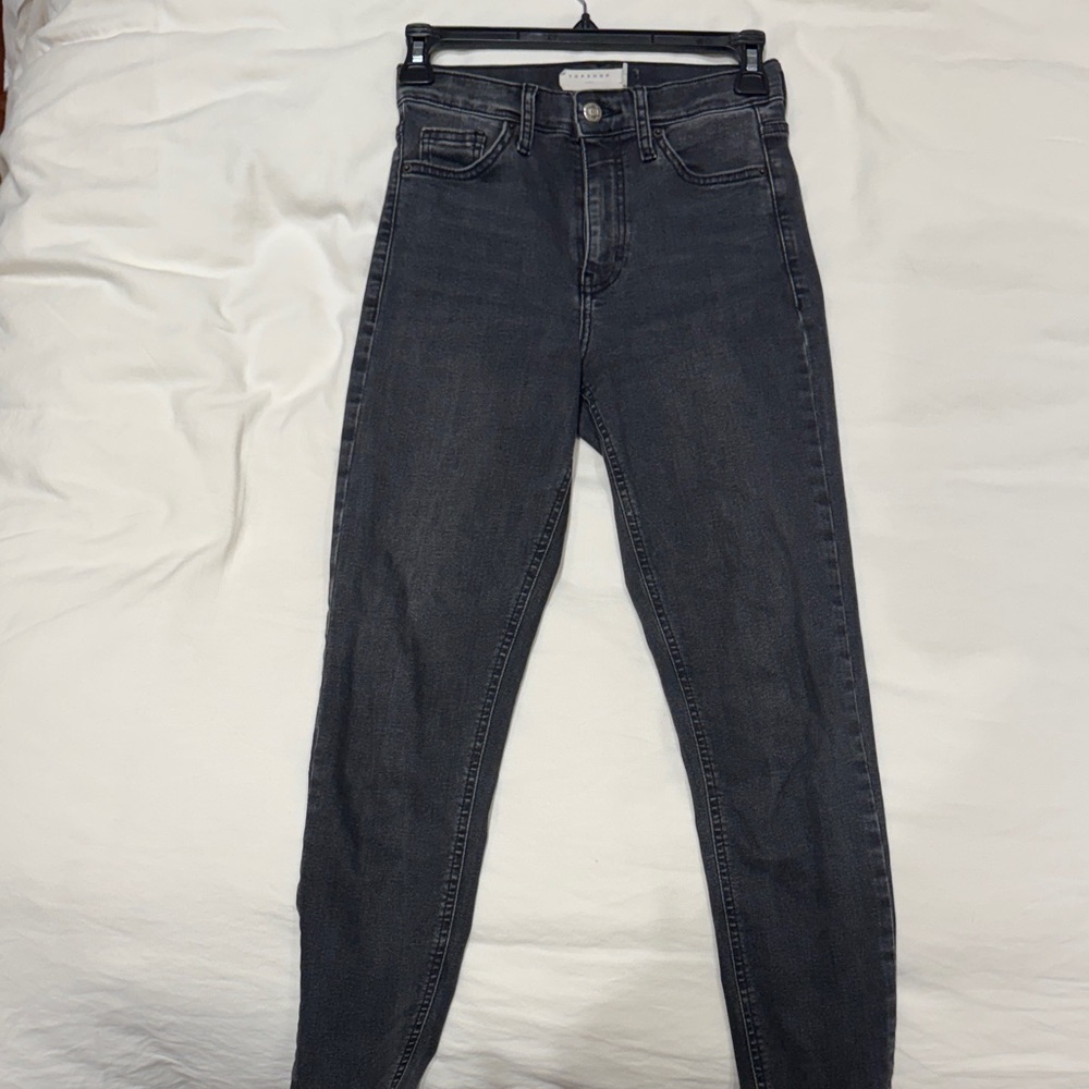 Topshop High-Rise Black Jeans